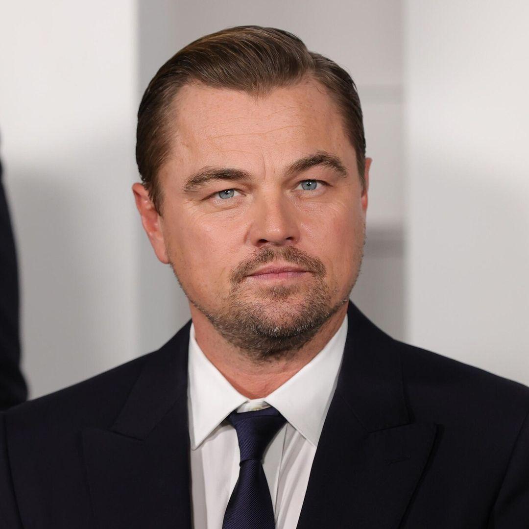 Leonardo DiCaprio at a movie premiere representing his Hollywood legacy